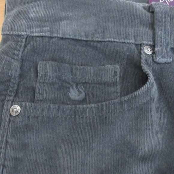 Gloria Vanderbilt Womens Pants Sz8 Average 5-Pocket Gray Corduroy Cotton Stretch - Picture 7 of 8